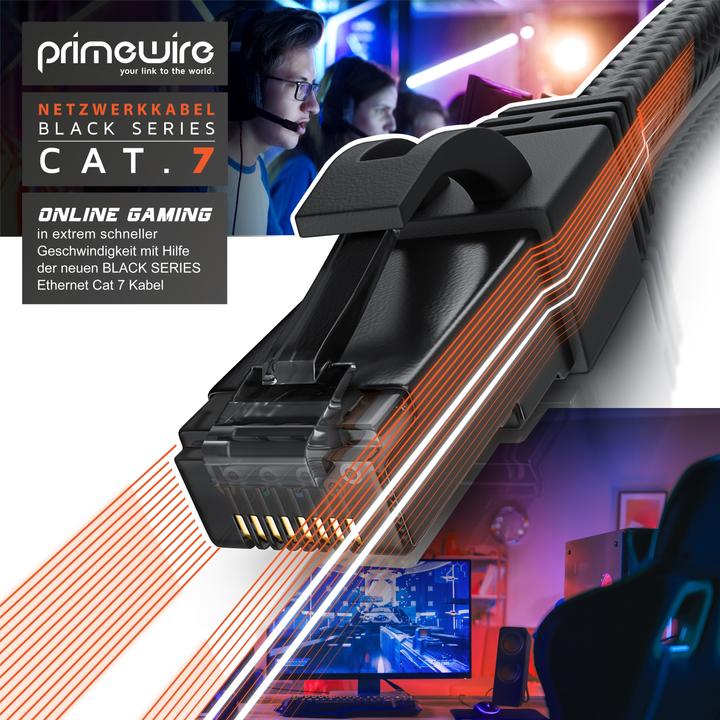Produktbild Primewire Netzwerkkabel (S/FTP, CAT7, 10 m)