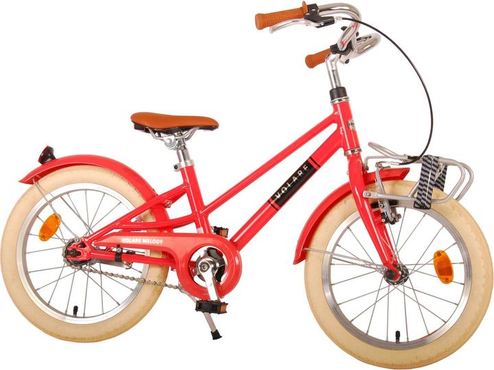 Volare Melody Kinderfiets - Meisjes - 16 inch - Pastel Rood - Prime Collection (16")
