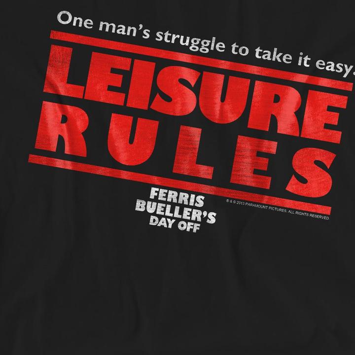 Produktbild Ferris Bueller´s Day Off Ferris Bueller's Day Off Leisure Rules TShirt (XXL)