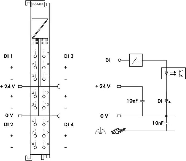 Actual product image Wago I/O input terminal