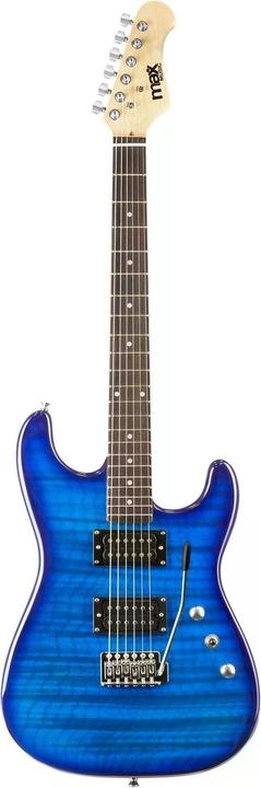 Image du produit Max Guitare électrique GigKit Quilted Style Bleu (Guitare électrique, Bois)