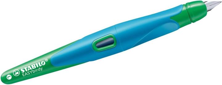 Actual product image STABILO EASYbirdy L fountain pen, left-handed, blue/green nib width: A, ergonomic school fountain pen,... (Blue/Green, 1 x)