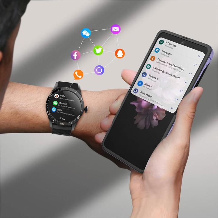 Produktbild Forever Smartwatch ICON v2 AW-110 schwarz (44 mm)