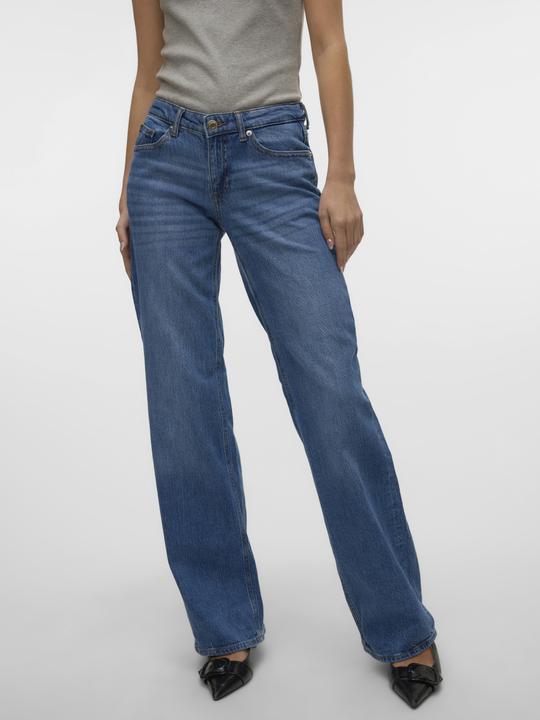Produktbild Vero Moda VMVANESSA Niedrige Taille Weiter Beinschnitt Jeans Hose mit weitem Beinschnitt (25)