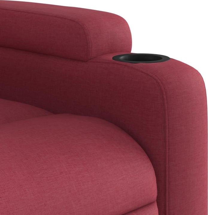 Image du produit VidaXL Fauteuil de massage vin rouge tissu,Couleur : vin rouge,Matériau : tissu