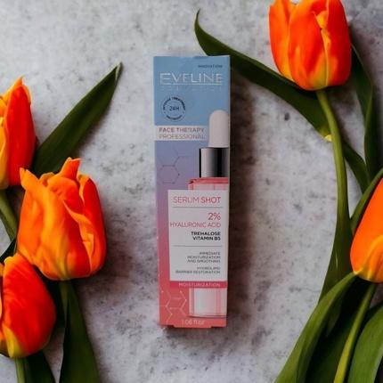 Produktbild Eveline Serum Shot 2% Hyaluronic Acid Moisturizing And Smoothing Face Serum 30Ml (30 ml)