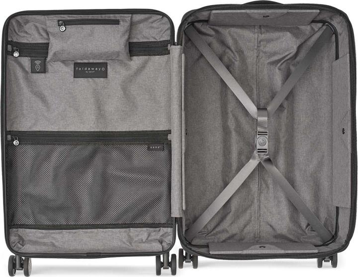 Produktbild Senz Senx Foldable Check In Trolley, 60L, Pure Black (60 l, M (50 - 90l))