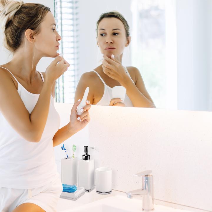 Actual product image Relaxdays Bath Accessories Set of 4