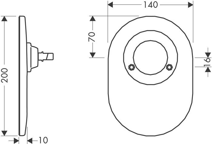 Actual product image hansgrohe Shower mixer conversion set