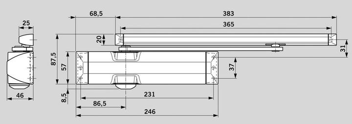 Produktbild Dormakaba Türschliesser TS 90 Impulse (Indoor)
