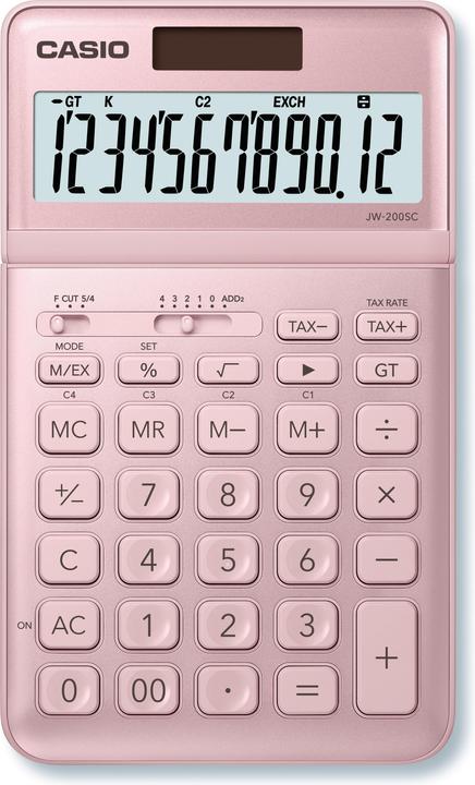 Immagine prodotto Casio Calcolatrice da tavolo JW200SCPK 12 cifre rosa (Batterie)