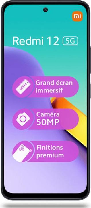 Produktbild Xiaomi Redmi 12 (128 GB, Midnight Black, 6.79", Hybrid Dual SIM, 50 Mpx, 4G)