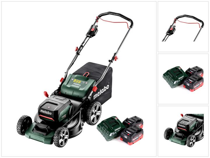 Metabo RM 36-18 LTX BL 46 Battery lawn mower 36 V ( 2x 18 V ) 46 cm Brushless + 2x Battery 5,5 Ah + Charger (Rechargeable battery operated)