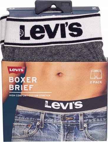 Produktbild Levis Boxer 2 pairs of panties 37149-0398 gray M (56, 57, 58)