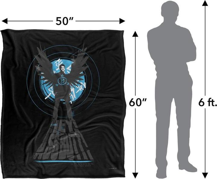 Immagine prodotto Supernatural Hey Assbutt Castiel Coperta (152 x 127 cm)