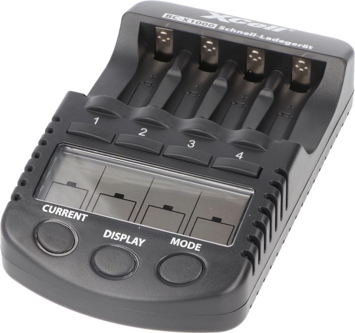Immagine prodotto XCell Caricatore rapido BC-X1000 LCD digitale (2 pz., AA, AAA, Caricabatterie senza batteria)
