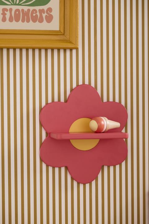 Actual product image Kids Concept Flower-shaped wall shelf in pink