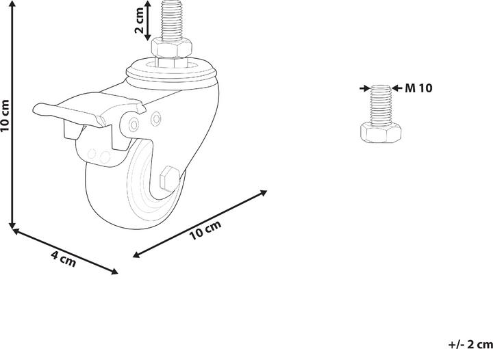 Produktbild Beliani Casters for L-DESTIN