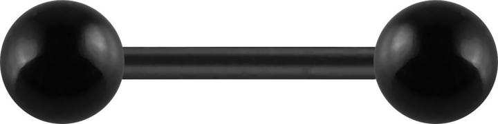 Star Piercing Micro Barbell Absolute Black mit Kugel (ohne Messing, Chirurgenstahl 316L)