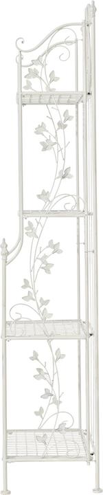 Actual product image CLP Arona floor standing shelf, antique white (60 x 33 x 158 cm)