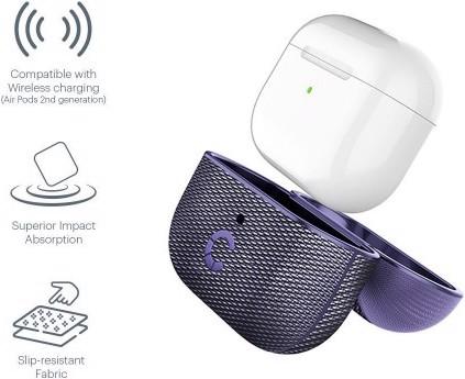 Image du produit Cygnett Étui mince TekView pour AirPods Pro - Lilas/Violet (Sac pour écouteurs)