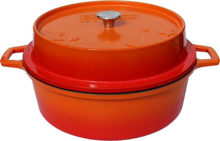 Produktbild Grillfürst Dutch Oven ohne Füsse - emailliert - DO4 - orange
