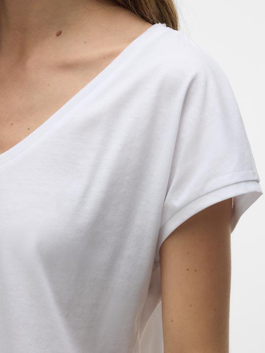 Image du produit Vero Moda Vmluna Ss V-Neck Tee Jrs Noos (XL)