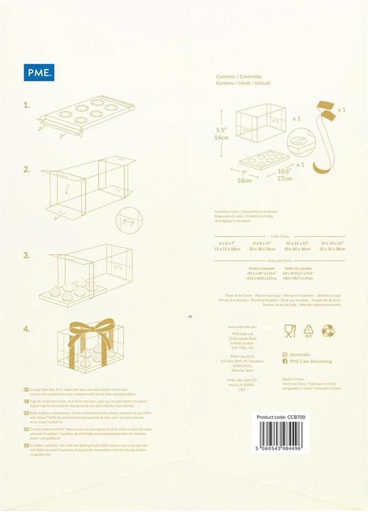 Immagine prodotto PME Imbuto per torte 18 x 27 x 14 cm, Trasparente