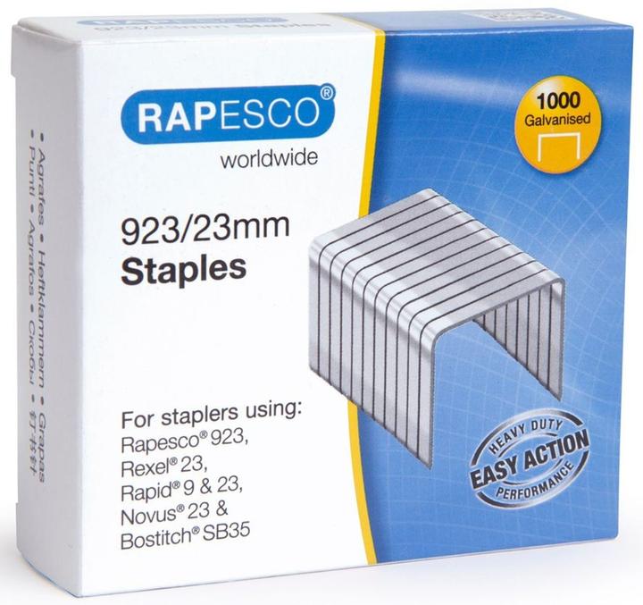 Rapesco 923/23mm staples (1000 x)