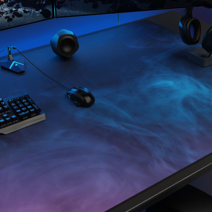 Actual product image Titanwolf Gaming mouse pad, XXXL speed gaming mouse mat, mouse pad extra large surface of 1500 x 800mm, Smoke (XXL)