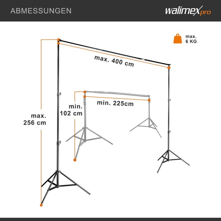 Actual product image Walimex Telescope background system 2.25-4m (400 cm, 256 cm)