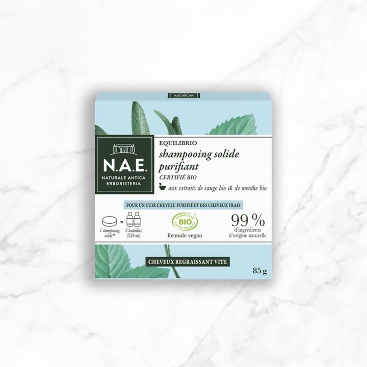Actual product image N.A.E. Naturale Antica Erboristeria Repairing Shampoo Bar, COSMOS Organic Certified & Vegan Formula (Solid shampoo)