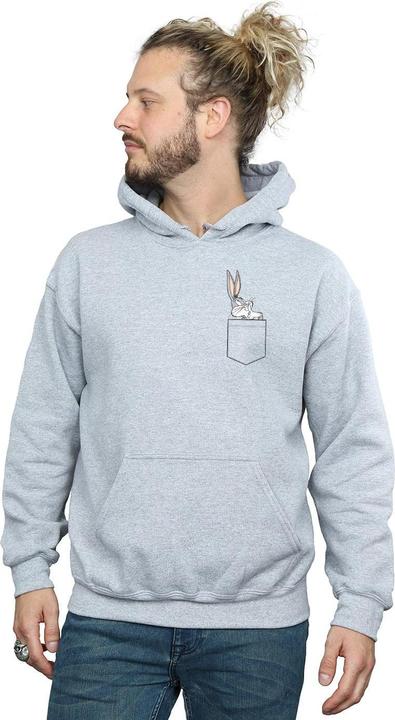 Produktbild Looney Tunes Bugs Bunny Faux Pocket Kapuzenpullover (S)