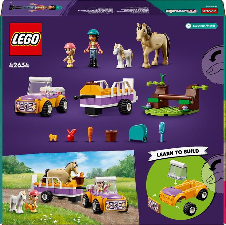 Image du produit LEGO 42634 Remorque pour chevaux et poneys (42634, LEGO Friends)