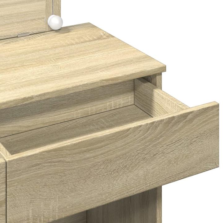 Actual product image VidaXL Dressing table with LED lighting (100 x 40 x 120 cm)