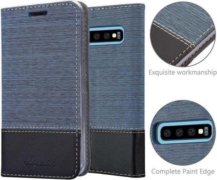 Produktbild Cadorabo Book Jeans Optik Cover (Samsung Galaxy S10+)