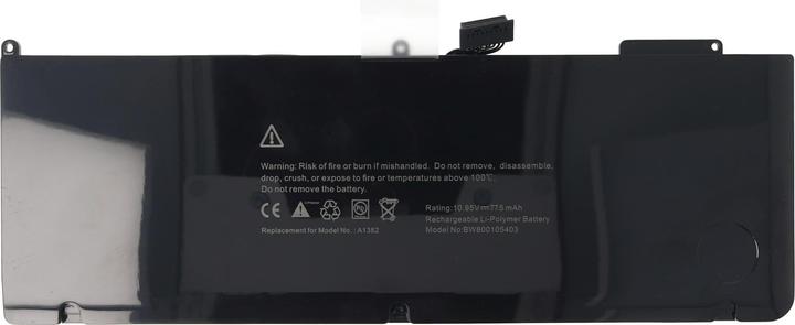 Image du produit AccuCell Batterie A1286, A1382, MacBook Pro 15, MacBook Pro 15.4 (3 cellules, 7100 mAh)