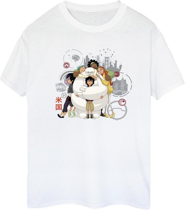 Immagine prodotto Disney Big Hero 6 Baymax Group Hug Maglietta Ampia Donna (XL)