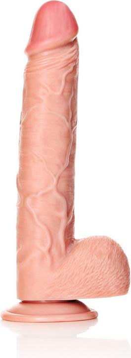 Actual product image RealRock Straight Realistic Dildo with Balls and Suction Cup - 12"/ 30,5 cm