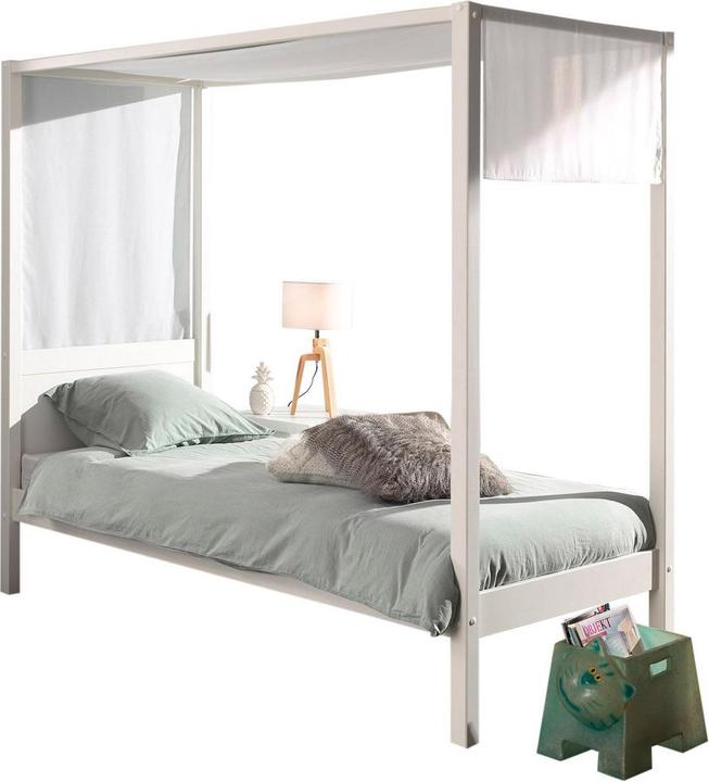 Image du produit Vipack Lit à baldaquin Pino 90 incl. ciel de lit (90 x 200 cm)