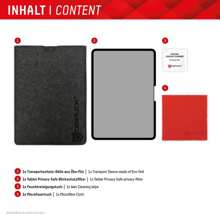 Productafbeelding Displex Tablet Privacy Safe, Tablet Blickschutzfolie (1 Stuk, iPad Pro 11 2024 (M4))