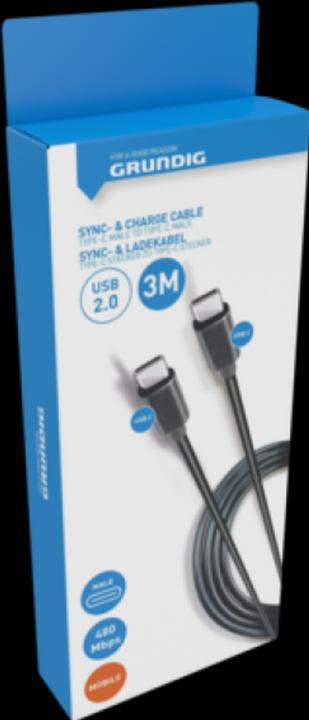 Actual product image Grundig USB C – USB C (3 m, USB 2.0)
