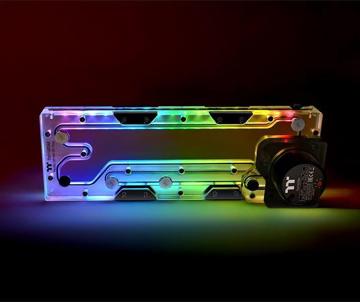 Image du produit Thermaltake Pacific DP100-D5 Plus universal 360mm Distro Plate - incl. pompe, TT RGB Plus