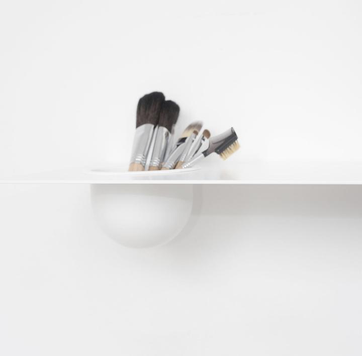 Actual product image Nichba Design Shelve01 Wall shelf with tray left (70 x 25 x 19 cm)
