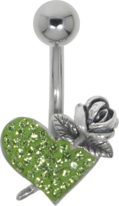 Produktbild Bijouteria Bauchpiercing (Chirurgenstahl 316L, Kristall, Silber 925)