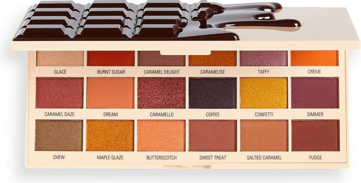 Makeup Revolution Chocolate Carmel Nudes Eye Shadow Palette (Caramel Nudes)