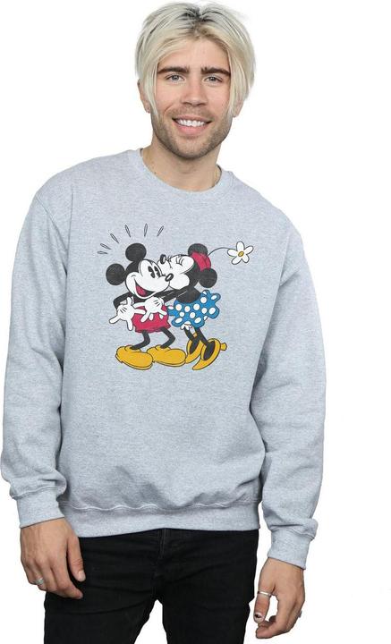 Actual product image Disney Mens Mickey Mouse Mickey And Minnie Kiss Sweatshirt (XXL)