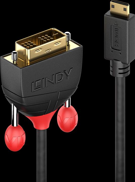 Image du produit Lindy mini HDMI (Typ C) — DVI (0.50 m, HDMI, DVI)