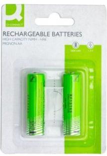 Actual product image Q-Connect Battery AA/HR6 2ST (2 pcs., AA, 2600 mAh)