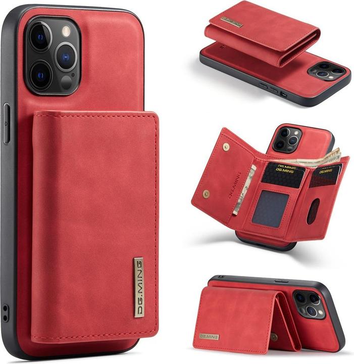 Produktbild Cover-Discount iPhone 13 mini - Hülle mit Kreditkarten Etui rot (Apple iPhone 13 mini)
